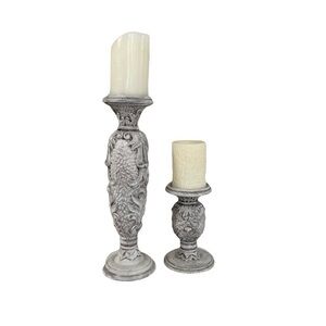 Ornate French Country-style Candle Holders